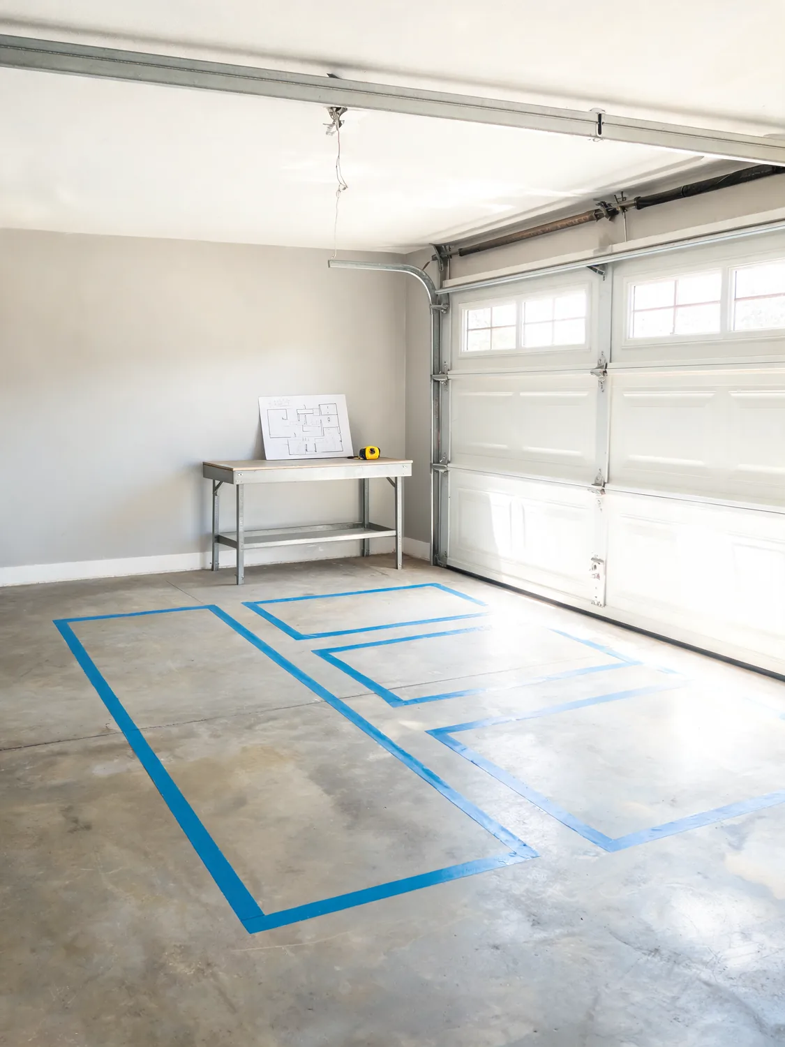 Garage layout and zoning plan