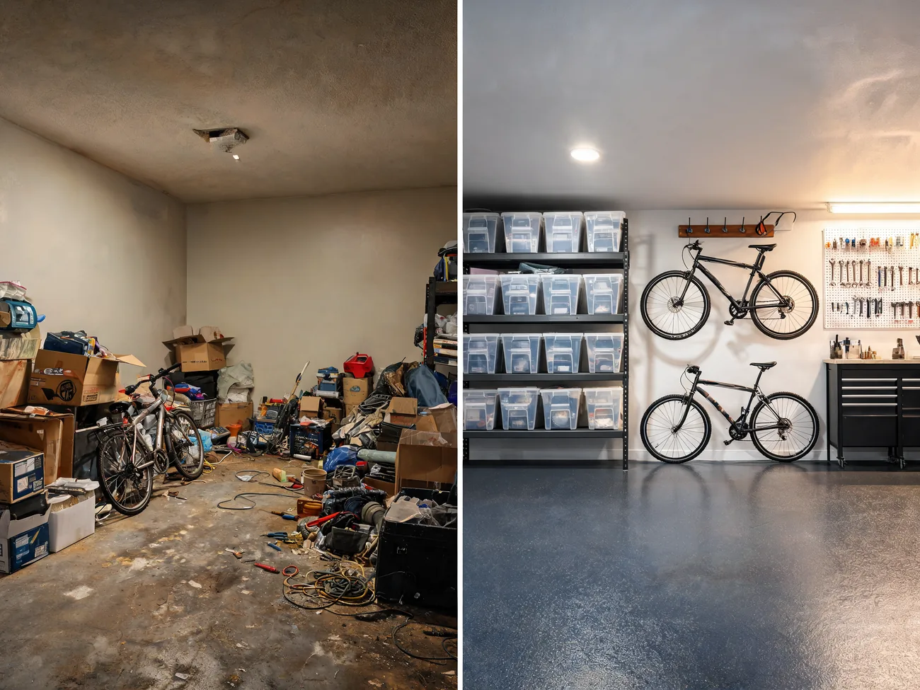 A reclaimed garage